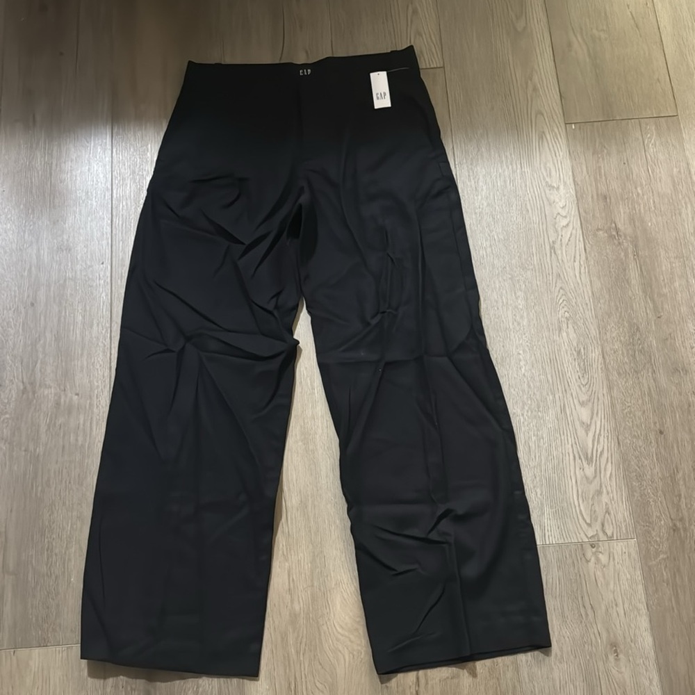 NWT! GAP Black 365 Low Rise Linen-Blend Trousers - Multiple Sizes 🩷 - Picture 8 of 9